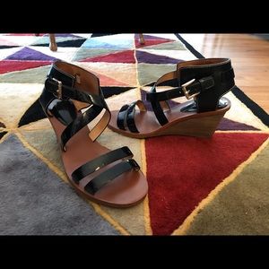 EUC COACH Prue strappy wedge heel ( reposted)